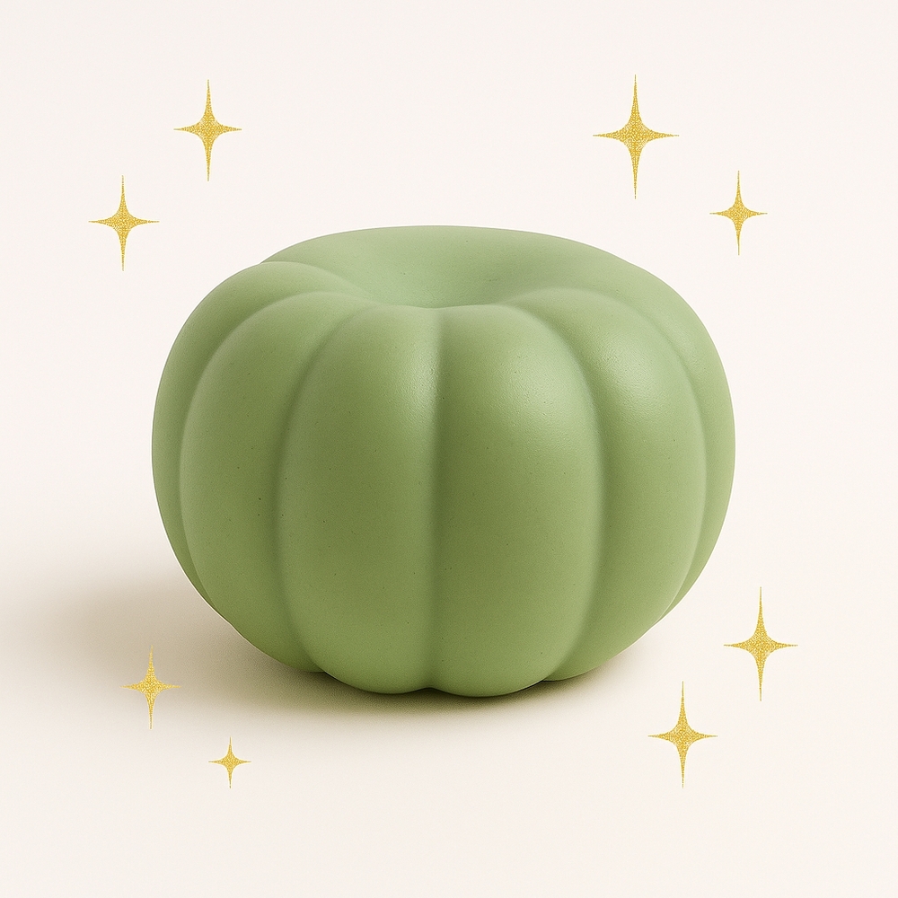 EUCALYPTUS Pumpkin Design Goats Milk Soap